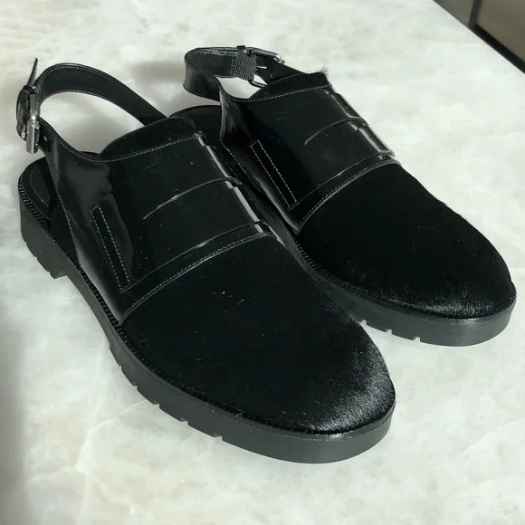 Alexander Wang Mina Oxford Calf Hair Sandal - Picture 3 of 13